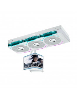 Lian Li водно охлаждане Water Cooling HydroShift II OLED Curved 360 TL - White