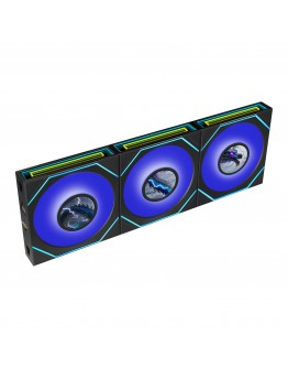 Lian Li Комплект вентилатори Fan Pack 3-in-1 - SL-INF FLEX LCD - Black, Reverse