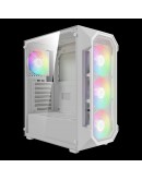 Gamdias кутия Case ATX - AURA GC1 Elite White - Mesh, RGB, Tempered Glass
