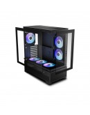 Gamdias кутия Case mATX - AURA GC12 ARGB BK - 6 x 120 mm A-RGB, USB-C, Tempered Glass
