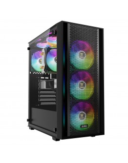 Gamdias кутия Case ATX - AURA GC2 Elite - Mesh, RGB, Tempered Glass