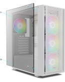 Gamdias кутия Case ATX - AURA GC2 Elite White - Mesh, RGB, Tempered Glass