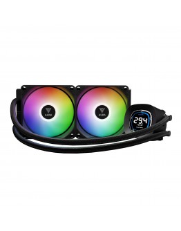 Gamdias водно охлаждане Water Cooling 240mm - AURA GL240 DIGITAL - Digital Display, aRGB