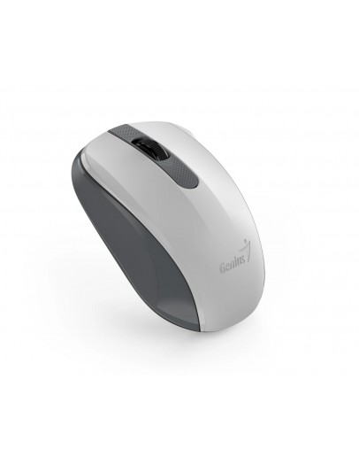 Genius безжина безшумна мишка Wireless Silent Mouse - NX-8008S White+Gray - Silent, 2.4GHz