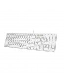 Genius клавиатура Slim Keyboard SlimStar 126 White - Copilot, Low profile Chocolate