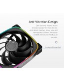 Geometric Future вентилатор Squama 2503B-14, 140mm, ARGB, Black