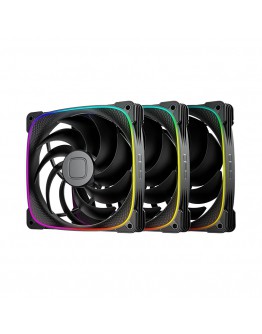 Geometric Future Комплект вентилатори Fan Pack 3-in-1 140 mm - Squama 2503B-14 Black