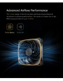 Geometric Future Комплект вентилатори Fan Pack 3-in-1 140 mm, Reversed - Squama 2503RB-14 Black