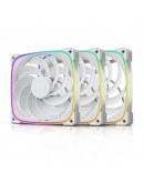 Geometric Future Комплект вентилатори Fan Pack 3-in-1 140 mm, Reversed - Squama 2503RW-14 White