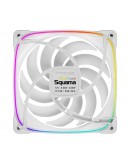 Geometric Future Комплект вентилатори Fan Pack 3-in-1 140 mm, Reversed - Squama 2503RW-14 White