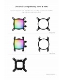 Geometric Future водно охлаждане Water Cooling - Eskimo Pro 360 White - Addressable RGB, LGA1851/AM5