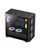 Gamemax кутия Case mATX - DEFENDER MB - Addressable RGB