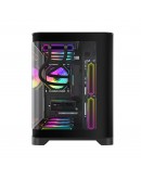 Gamemax кутия Case mATX - HYPE-M Black - 3 x 120 mm Addressable RGB fans