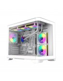 Gamemax кутия Case mATX - HYPE-M White - 3 x 120 mm Addressable RGB fans