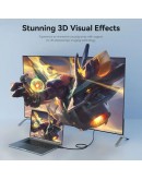 Vention Кабел Cable - Display Port v1.2 DP M / M Black 4K 1.5M - HAKBG