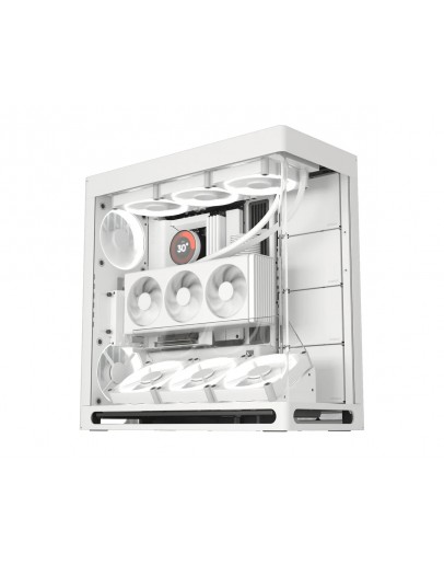 HAVN кутия Case E-ATX - HS 420 VGPU Edition White - PCIe Gen 5 riser included