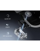 MCHOSE професионална геймърска мишка A5 V3 Black - Ultralight 8K Wireless Mouse, Omron Mechanical Switches