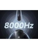 MCHOSE професионална геймърска мишка A5 V3 Black - Ultralight 8K Wireless Mouse, Omron Mechanical Switches
