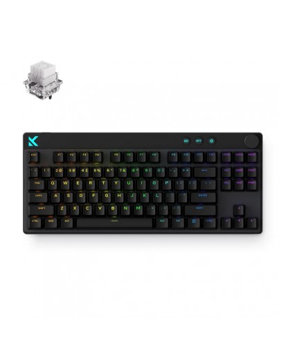 MCHOSE геймърска механична клавиатура Gaming Mechanical Keyboard Mix 87 Ultra Esports - 8K, Mount Tai Magnetic Switch GT [Tactile] (English US), Black