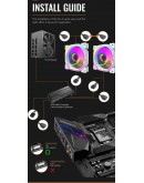 Darkflash вентилатор Fan 120mm Infinity 24R Pro - Infinity Mirror, ARGB, Reverse - Black