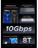 Orico външна кутия за диск/докинг станция Storage - Case/Docking Station - M.2 NVMe/NGFF - IT18C3-GY