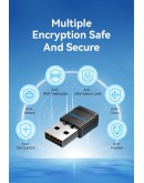 Vention безжичен адаптер WiFi USB adapter, Black - KDRB0