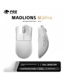 Madlions професионална геймърска мишка Wireless Gaming Mouse M3 Pro - 1K, Mad Catz Custom Sensor, White