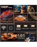 MagCubic преносим мултимедиен проектор Portable Multimedia Projector HY350MAX - 8K, Android 14, Wi-Fi 6, Bluetooth 5.4