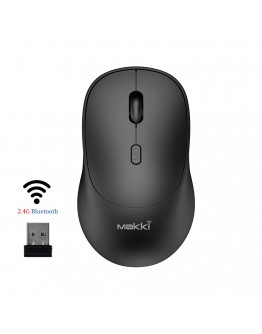 Makki безжична мишка Wireless Mouse MAKKI-MSX-2401 - USB-C, Silent, 1600dpi, 2.4G, Bluetooth, Rechargeable