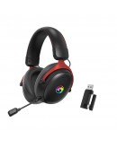 Marvo безжични геймърски слушалки Gaming Headphones Tactic X Pro - Bluetooth, 2.4G, 7.1, RGB - MARVO-HG9076W