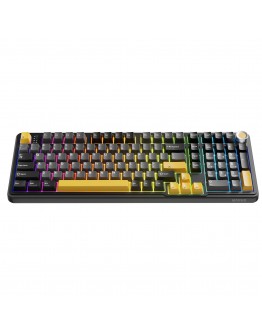 Marvo безжична механична геймърска клавиатура Wireless Gaming Mechanical keyboard Titan 98 - KG986W Black - Banana Crystal [Linear]