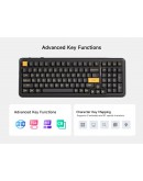 MCHOSE геймърска механична клавиатура Wireless Gaming Mechanical Keyboard MC-K99 V3 - Icy Creamsicle Switch [Linear] (English US), Glacier Gradient