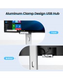 Orico хъб USB 3.0 HUB Clip Type 4 port - aux Micro-USB power input, Aluminum - MH4PU-P-SV