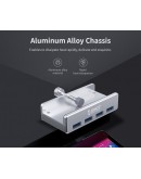 Orico хъб USB 3.0 HUB Clip Type 4 port -  Aluminum - MH4PU-SV