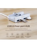Orico хъб USB 3.0 HUB Clip Type 4 port -  Aluminum - MH4PU-SV