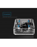 Orico хъб USB3.0 HUB 4 port transparent, 1m cable - MH4U-U3-10-CR