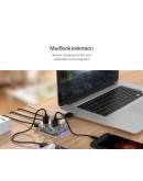 Orico хъб USB3.0 HUB 4 port transparent, 1m cable - MH4U-U3-10-CR