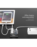 Orico хъб USB3.0 HUB 4 port transparent, 1m cable - MH4U-U3-10-CR