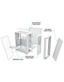 Montech кутия AIR 1000 LITE, Mid-tower Case, TG, 3x120mm Fans, White