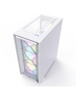 Montech кутия AIR 1000 PREMIUM, Mid-tower Case, TG, 2 Front Panels, 4x120mm ARGB Fans, White