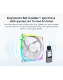 Montech вентилатор AX120 PWM, Fan 120mm, ARGB, White
