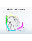 Montech вентилатор AX120 PWM, Fan 120mm, ARGB, White