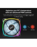 Montech вентилатор AX140 PWM, Fan 140mm, ARGB, Black