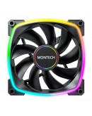Montech вентилатор AX140 PWM, Fan 140mm, ARGB, Black