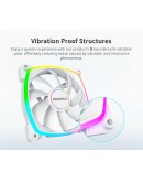 Montech вентилатор AX140 PWM, Fan 140mm, ARGB, White