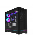 Montech кутия Case ATX - HS01 PRO (B) - 5 x 120 mm ARGB Fans, USB-C, Black