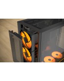 Montech кутия Case ATX - HS01 PRO (B) - 5 x 120 mm ARGB Fans, USB-C, Black