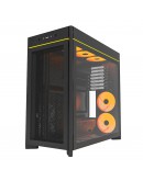 Montech кутия Case ATX - HS01 PRO (B) - 5 x 120 mm ARGB Fans, USB-C, Black
