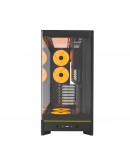 Montech кутия Case ATX - HS02 PRO (B) - 5 x 120 mm ARGB Fans, USB-C, Black