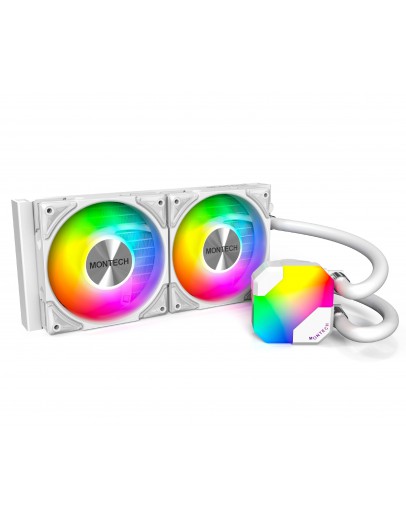 Montech водно охлаждане Hyper Flow ARGB 240, CPU Liquid Cooler, White